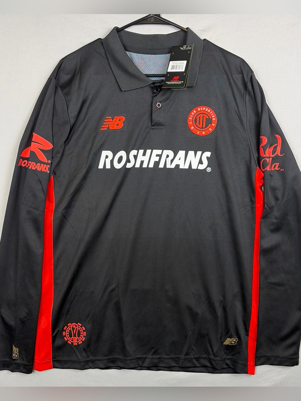 Toluca F.C Soccer Jersey Men’s Large 2025/26 Alternate Black Long Sleeve New